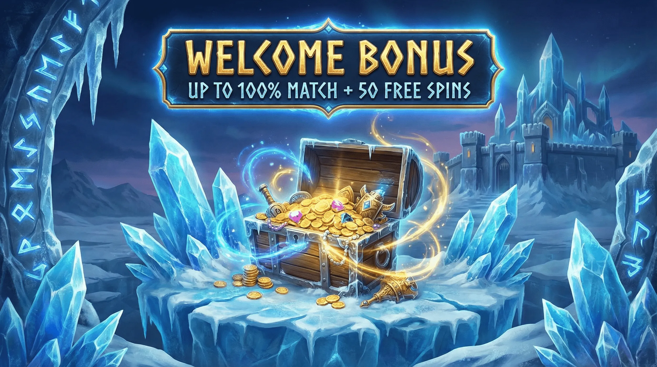 Bônus de boas-vindas do vaidebet - Até 100% de match + 50 rodadas grátis